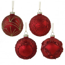 SFERA VETRO RED 6 CM.10 (12pz)